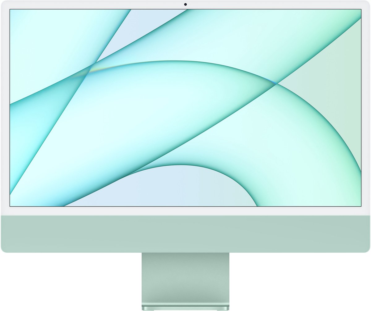 Apple iMac 61 cm (24"") 4480 x 2520 Pixels Apple M 8 GB 256 GB SSD Alles-in-één-pc macOS Big Sur Wi-Fi 6 (802.11ax) Groen