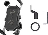 Telefoonhouder voor motor, fiets of scooter - Telefoonhouder - Zwart - GSM houder - Veiligheid - Rijden