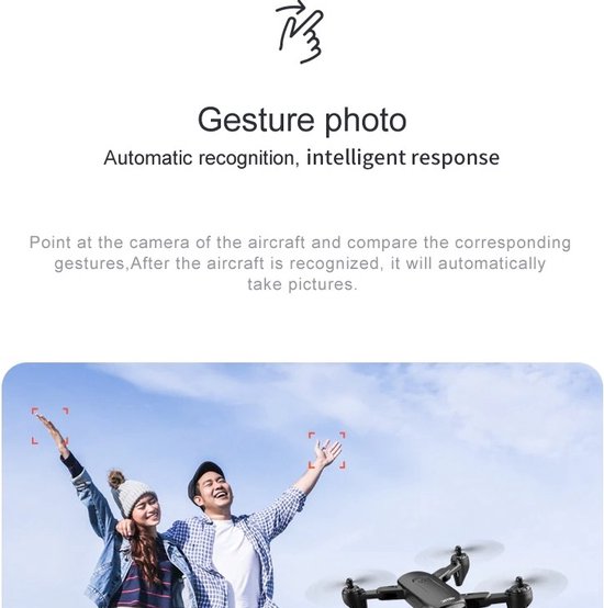 LUXWALLET SG Starter - 30Km/h - HD Camera - 1.3 Megapixel 960P - Geen vliegbewijs - FPV - Drone - Quadcopter - Beginner Drone - RC + 2x Accu