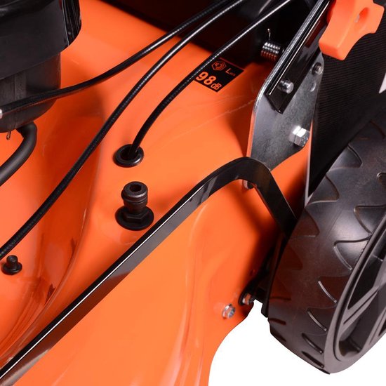 Kibani Benzine Grasmaaier - 196 cc / 4.7 pk 4-takt Motor – Maaibreedte 53 cm – 8 Instelbare Maaihoogtes – Incl. 62L Opvangbak – Mulchfunctie