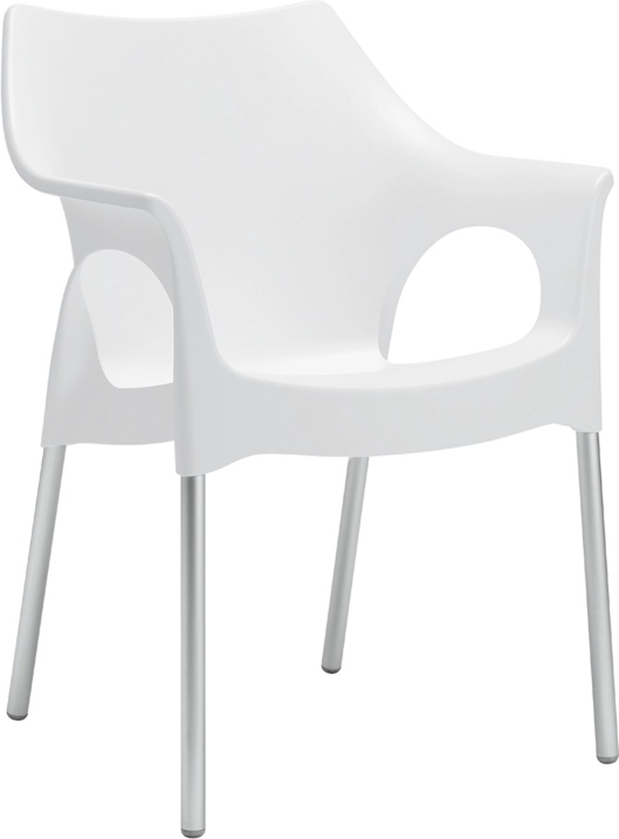 S•CAB OLA designstoel kantinestoel, bijzetstoel, tuinstoel. Italiaans design voor binnen e