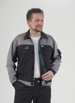 Blousonjas heren zwart/grijs/groen maat 56