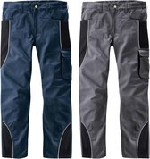 Tailleband broek met reflecterende biezen, kleur marine / zwart, maat 48