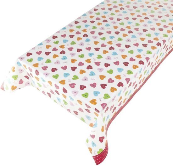 Tafelzeil - houten planken print - bruin - 140 x 200 cm | Leen Bakker Tafelzeil - houten planken print - bruin - 140 x 200 cm | Leen Bakker