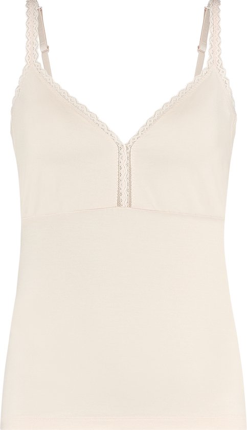 ten Cate Secrets spaghetti top lace soft pink voor Dames | Maat M