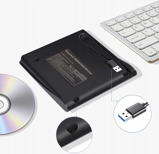 Lecteur DVD/CD externe - Drive optique - Plug & Play - Connexion USB 3.0 -  Graver