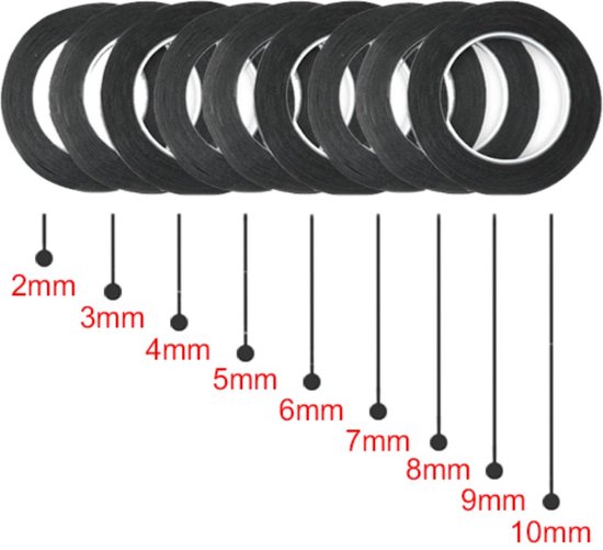 rubberen koord hol 2 mm zwart - draad