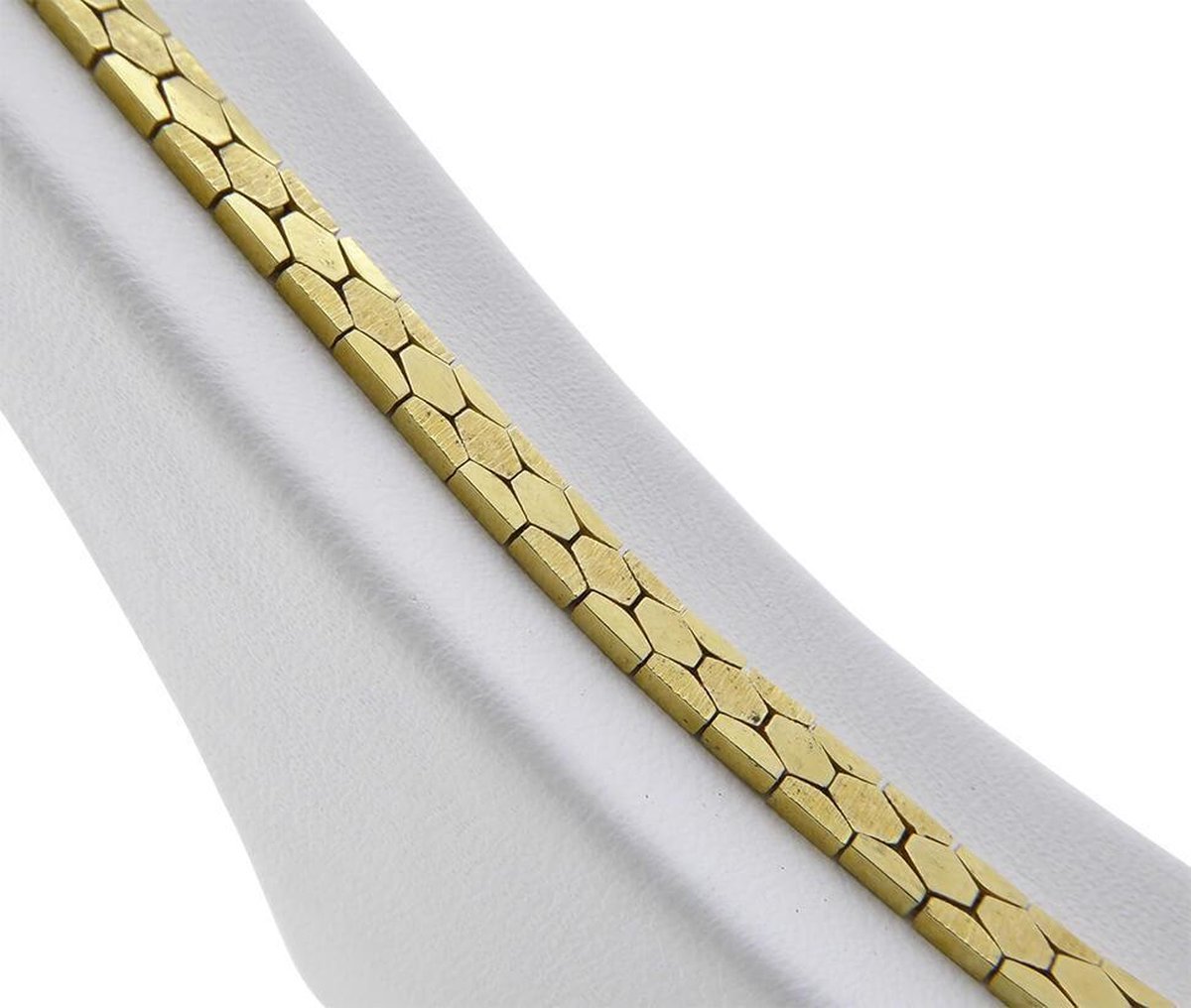 Geel gouden armband bijenkorf model | bol.com