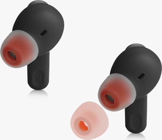 HAPPOW 3 paia di tappi per le orecchie di ricambio per JBL Tune 230 NC TWS / T230NC, tappi per le orecchie in silicone nero/blu, S/M/L, imbottitura per JBL Tune 230 NC TWS