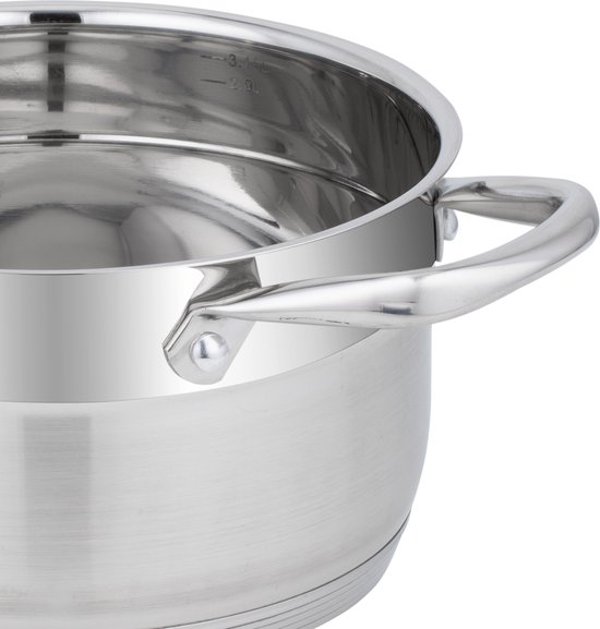 Fissler Pure Collection Steelpan met RVS Deksel, 16cm