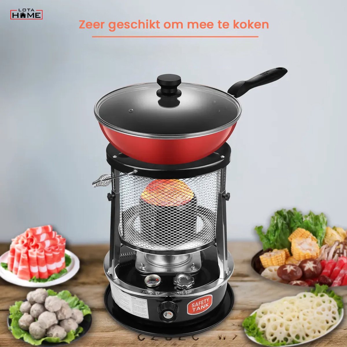 Petroleumkachel Turbo SET - Corona RX Turbo 2485 Met 20 Liter Kristal Petroleum Kouskachel 2.4 Kw 95 M3 Optimale Set Met Handpompje En Inclusief Batterijen 1