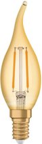 Osram Vintage 1906 LED E14 BA35 1.4W 825 Goud | Extra Warm Wit - Vervangt 12W