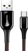 Baseus 3A USB-C Fast Charge Kabel 1M Zwart - ps4 kabel joystick -