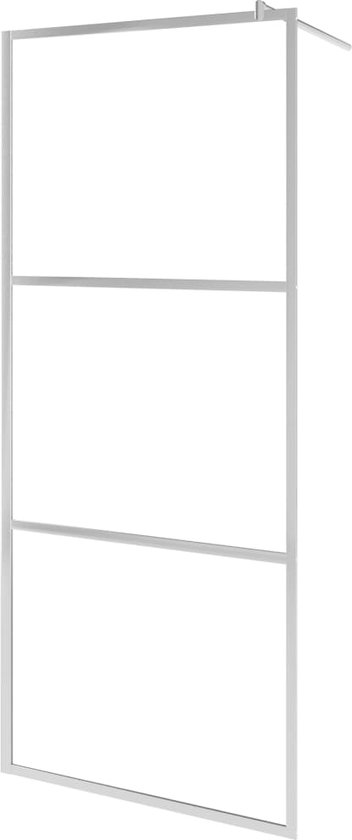 vidaXL Inloopdouchewand Douchescherm Douchewand Douche Scherm Wand