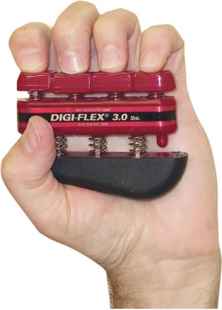 Vingertrainer Digi-Flex- medium soft rood 1,47 - 4,5 kg