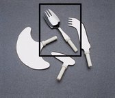 Modulair bestek Kings Special éénhandig: mes/lepel/vork combinatie