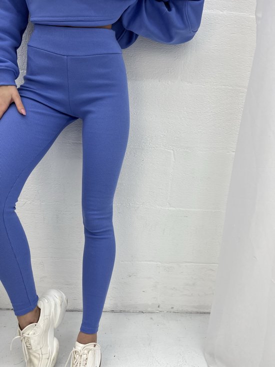 legging - blauw - dames mode - maat XS/S -push up - veri peri