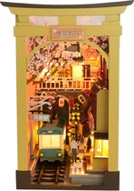 Kit de construction miniature XXL Premium - Kit de construction - Pour Adultes (14+) - Modélisme en bois - Kit de construction de maquettes - DIY - Maison de poupée - Incl. Lumière- (Sakura Holiday)