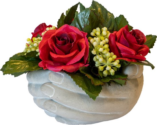 Fleurs artificielles - arrangement funéraire artificiel - fleurs