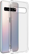 Geschikt voor Samsung Galaxy S10 5G Siliconengel Hoesje Versterkte Hoeken Transparant