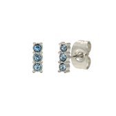 iXXXi-Jewelry-Triple Stone Blue-Zilver-dames-Oorbellen-One size