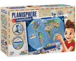 Wereldkaart magnétique Buki