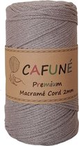 Cordon Cafuné Premium Macramé-2mm-Coffee Lauteux-230m-250-Cordon battu-Coton recyclé-Cordon-Macramé-Crochet-Corde-Fil