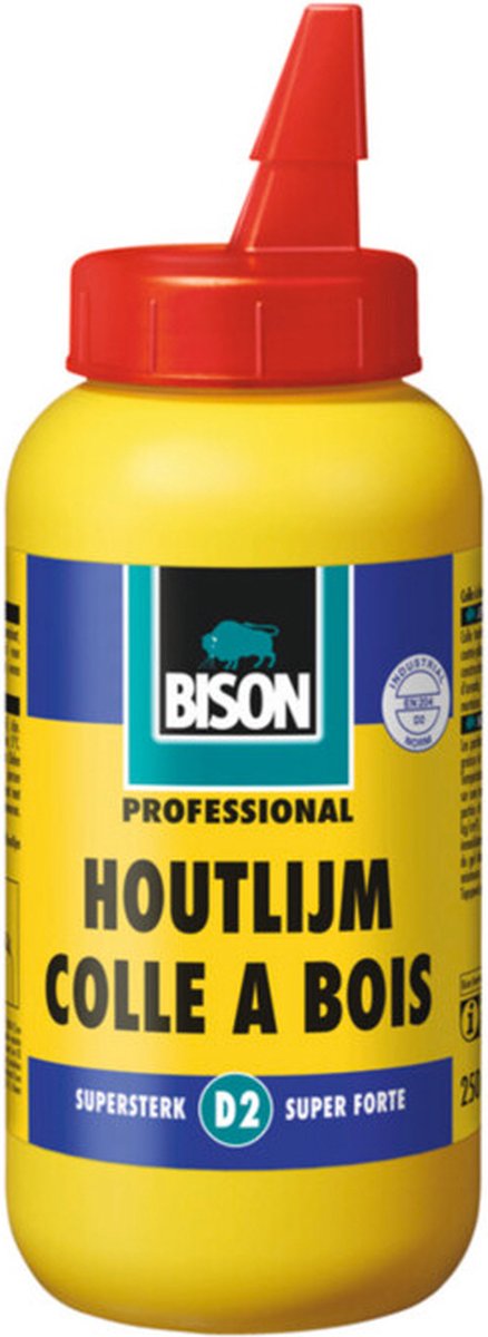 Bison Houtlijm Flacon - 12 x 250 gr - Voordeelverpakking