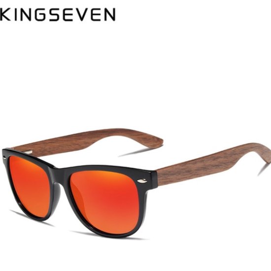 KingSeven Oranje - zonnebril met UV400 en polarisatie filter - Z206