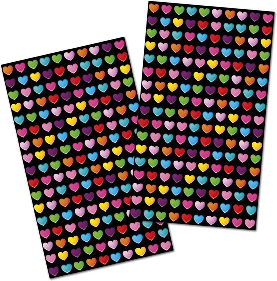 Hartjes met Glitters Stickervellen – Hartjes Stickers – Valentijn – Hartjes Decoratie – Knutselen Meisjes – Stickers Volwassenen – Stickers Planner – Glitter Hartjes – Valentijn Stickers – Hartjes – Stickers Meisjes – Stickervellen – Knutselen