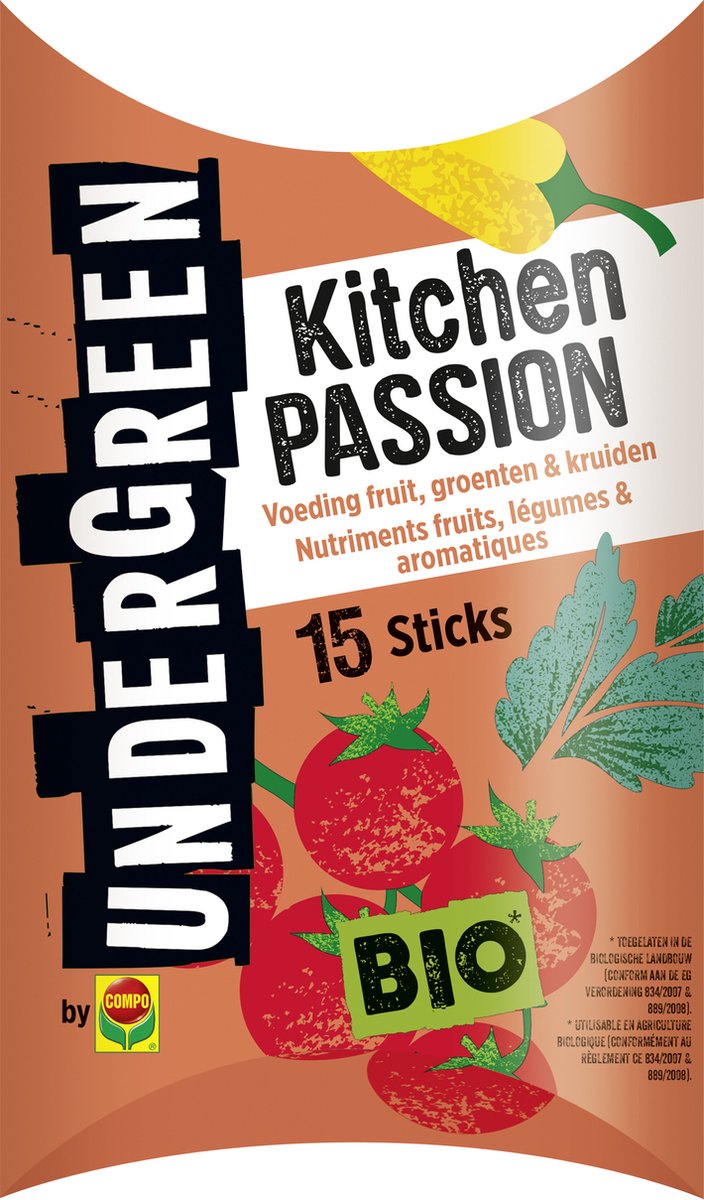 Bâtonnets d'engrais Kitchen Passion pour fruits, légumes et fines