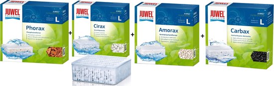 Juwel - Phorax + Cirax + Amorax + Carbax - Bioflow 6.0/Standaard (L) - aquarium filtermateriaal - Voordeelverpakking