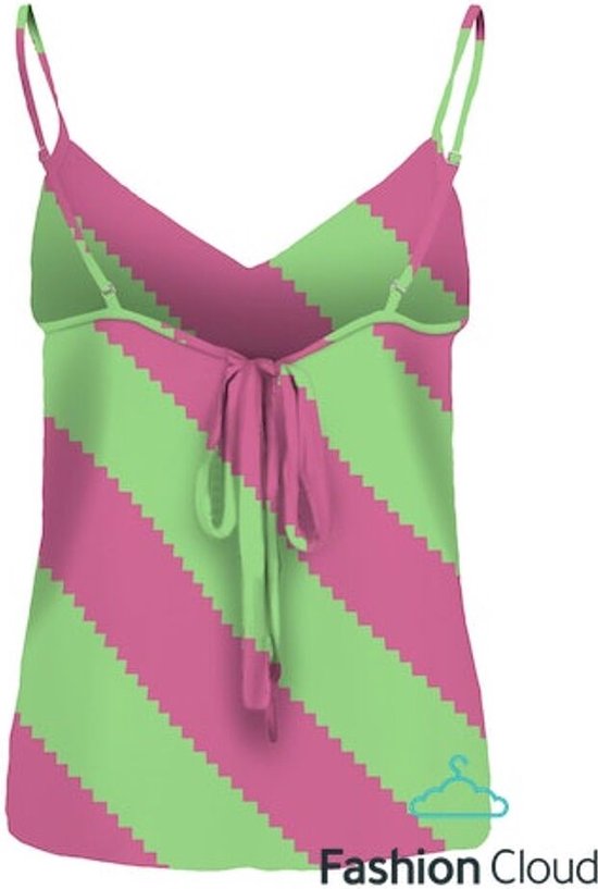 Only Alma Life Vis Tie Singlet Aop Shocking Pink MULTICOLOR S