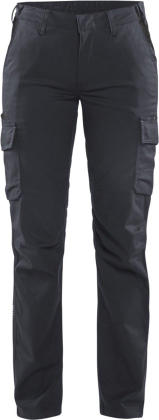 Blaklader Pantalon de Travail Industriel Femme Stretch 7144-1832 - Grijs Medium / Zwart - C38