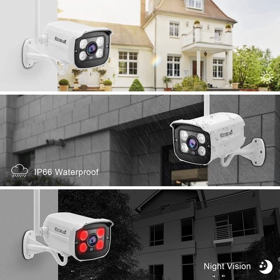 Kit de sécurité caméra - ensemble de caméras IP Full HD 4 NVR - Sécurité  pour la