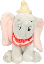 Pluche Disney Dumbo/Dombo olifant knuffel 18 cm speelgoed - Olifanten cartoon knuffels - Speelgoed voor kinderen