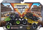 Monster Jam Truck échelle 1:64 - Pack de 2 Monster Truck Bakugan Dragonoid & Batman 9 cm