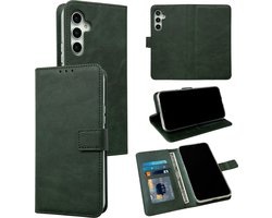 Casemania Hoesje Geschikt voor Samsung Galaxy A14 - Groen - Portemonnee Book Case - Pasjeshouder en Magneetlipje