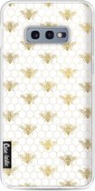 Casetastic Samsung Galaxy S10e Hoesje - Softcover Hoesje met Design - Golden Honey Bee Print