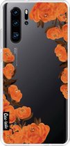 Casetastic Huawei P30 Pro Hoesje - Softcover Hoesje met Design - Orange Autumn Flowers Print