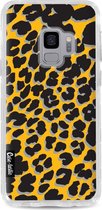 Casetastic Design Hoesje voor Samsung Galaxy S9 - Hard Case - Leopard Print Yellow Print