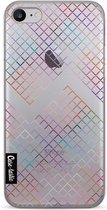 Casetastic Apple iPhone 7 / iPhone 8 / iPhone SE (2020) Hoesje - Softcover Hoesje met Design - Rainbow Squares Print
