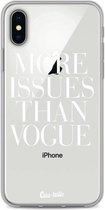 Casetastic Apple iPhone X / iPhone XS Hoesje - Softcover Hoesje met Design - More issues than Vogue Print