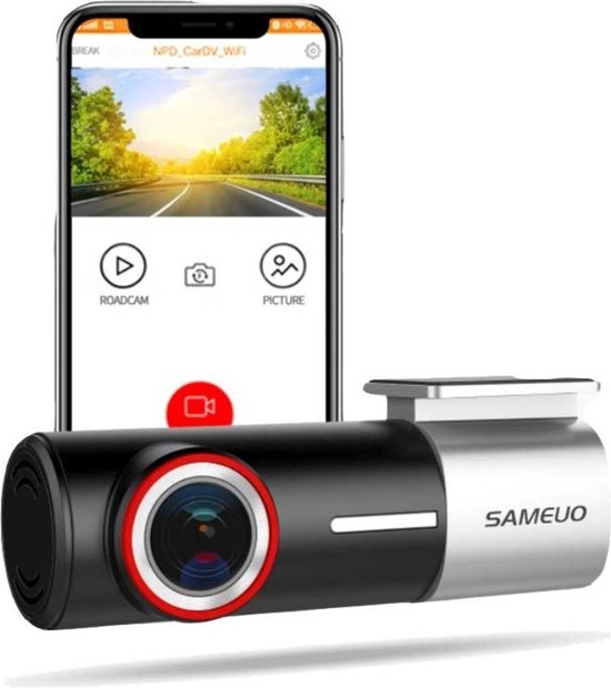 Sameuo Dashcam U700 4K 1CH Wifi Enregistreur vidéo de voiture Zwart