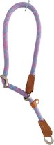 Leashr Hondenhalsband - Halsband met Dubbele Stop - Half Slip - Paars - L - 1 CM x 55 CM