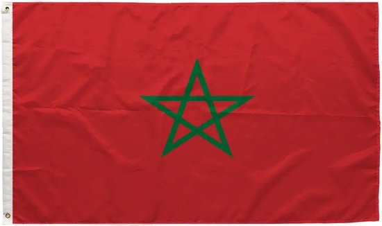 VlagDirect - Marokkaanse vlag - Marokko vlag - 90 x 150 cm.