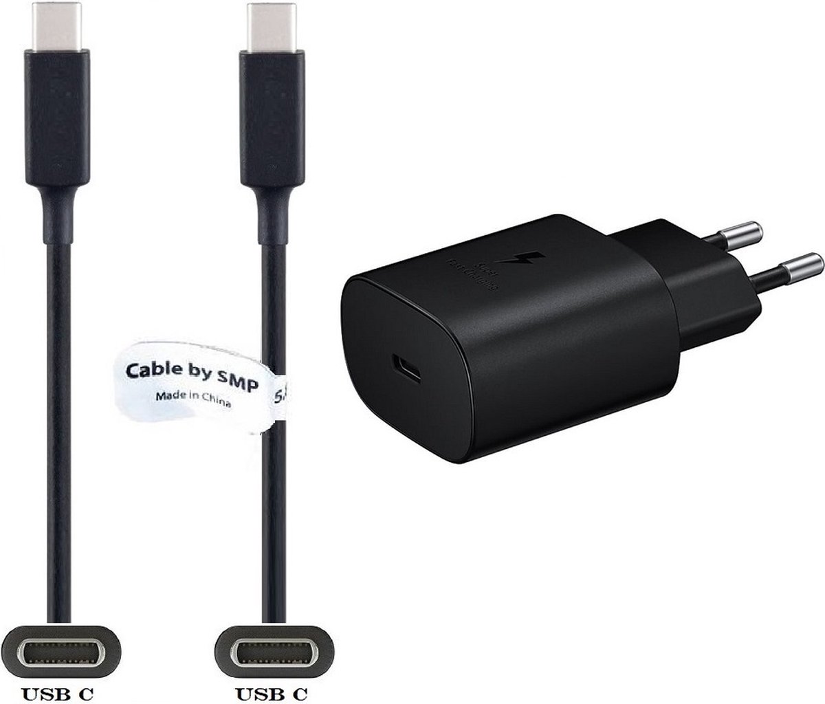 Chargeur Rapide 18W USB-C + Cable Type-C pour Samsung A32 - A42