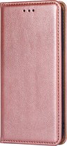 iPhone 14 hoesje Bookcase Lederlook Roze
