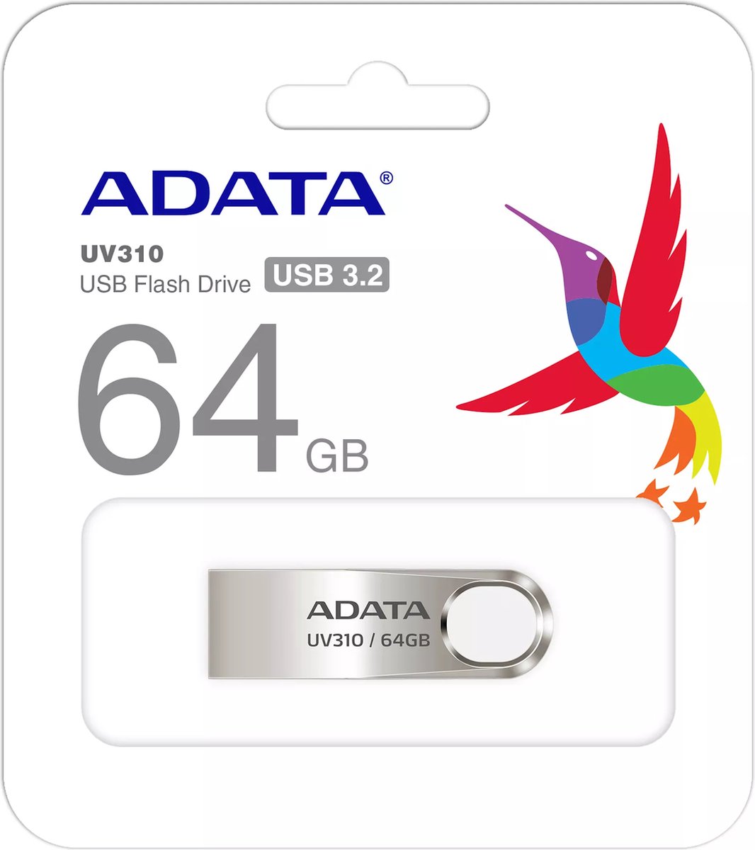 CLE USB A-DATA 64Go METALIQUE 3.2