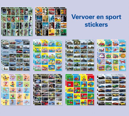 Beloningsstickers mixserie 319004 fantasie, 35 motieven, 700 st